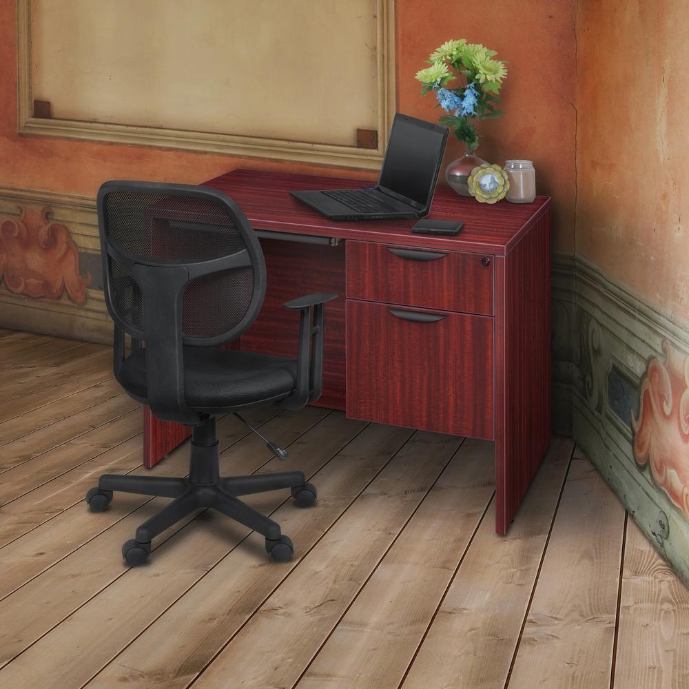 Legacy 42" Desk Shell- Mahogany. Picture 2