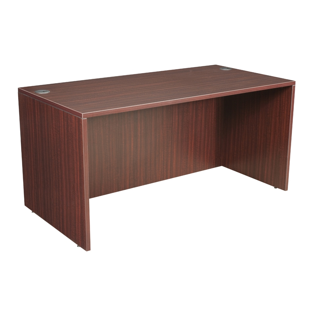 Legacy 60" Desk Shell- Mahogany. Picture 1