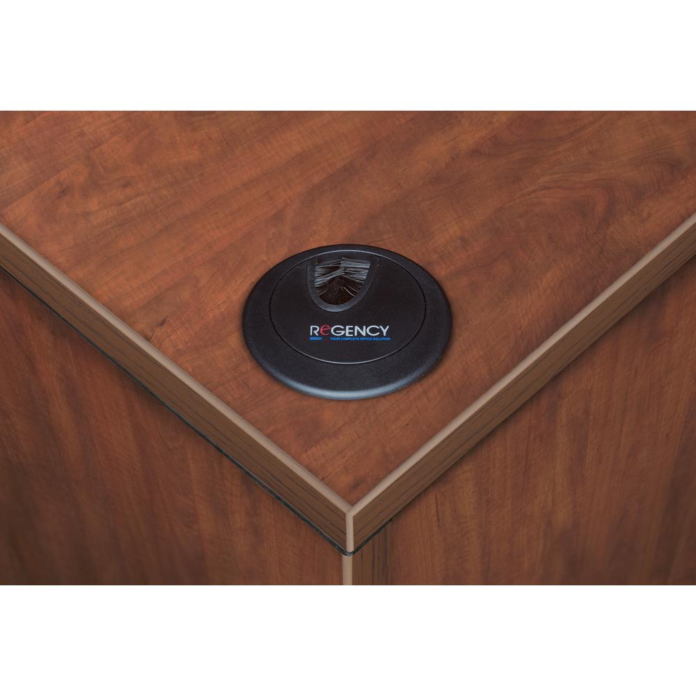 Legacy 66" L-Desk Shell with 47" Return Shell- Cherry. Picture 4