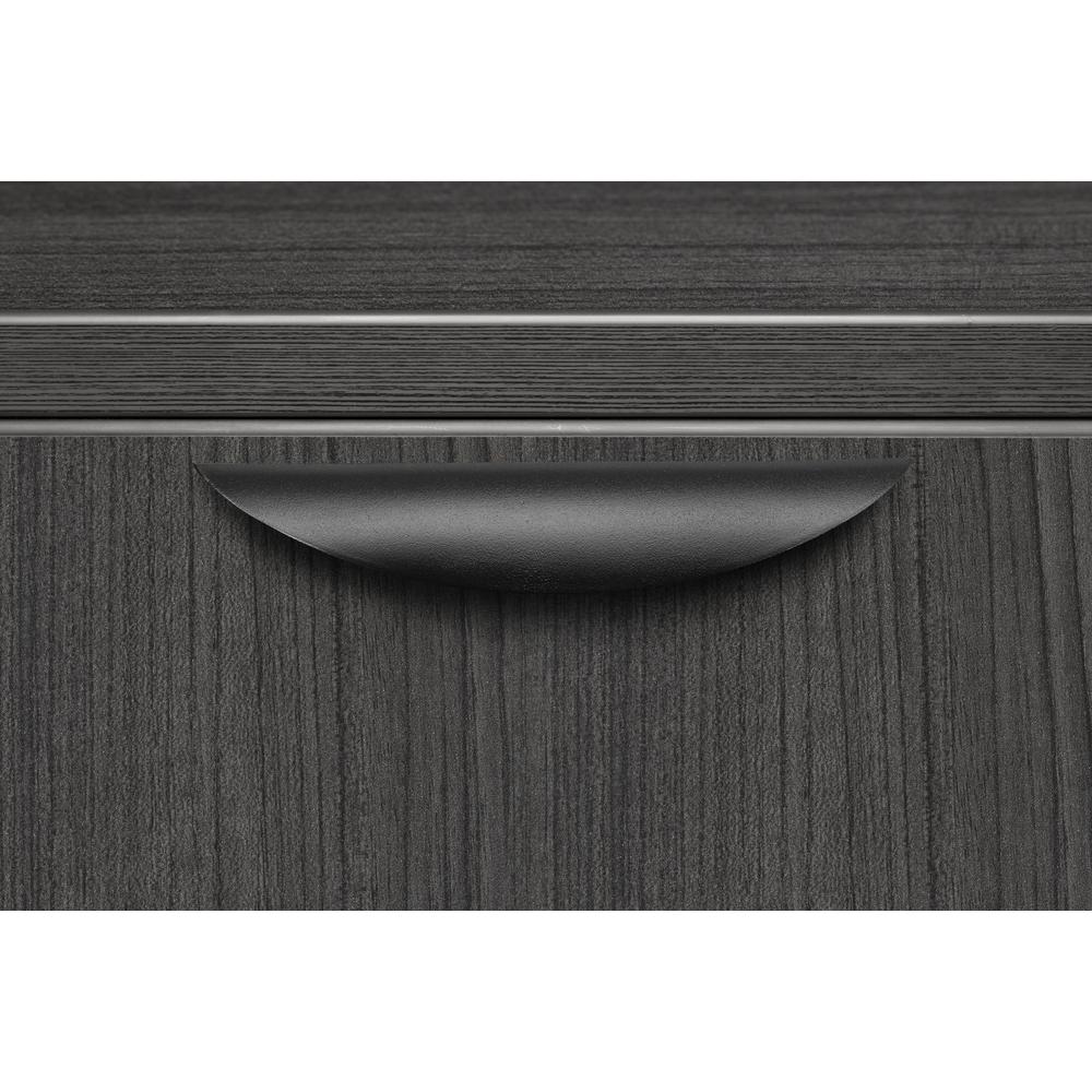 Legacy 60" Single Full Pedestal L-Desk with 47" Return- Ash Grey. Picture 7