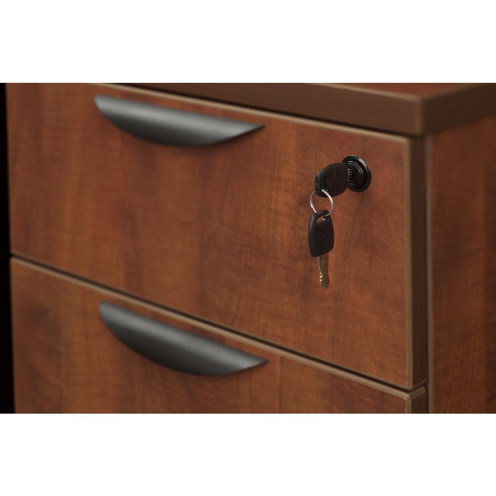 Legacy Deskside Box Box File Cabinet- Cherry. Picture 4