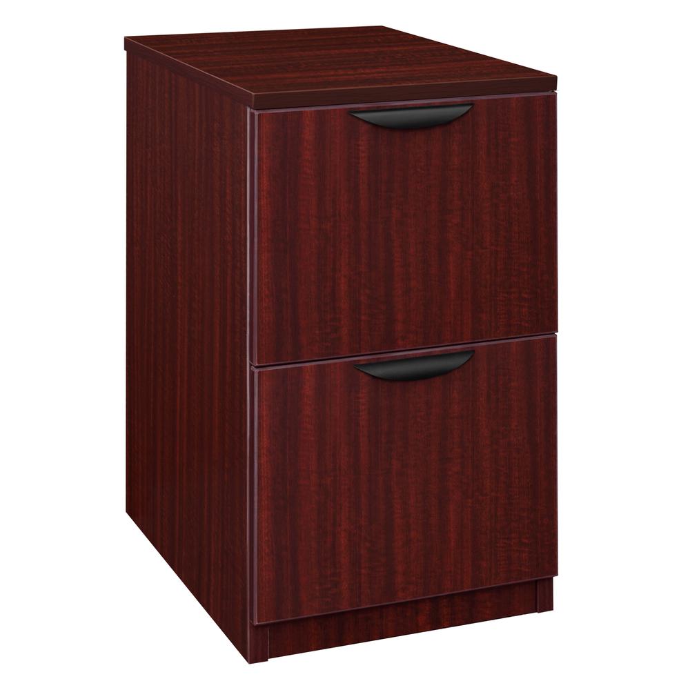 Legacy Deskside 2 Drawer File Cabinet- Mahogany. Picture 1