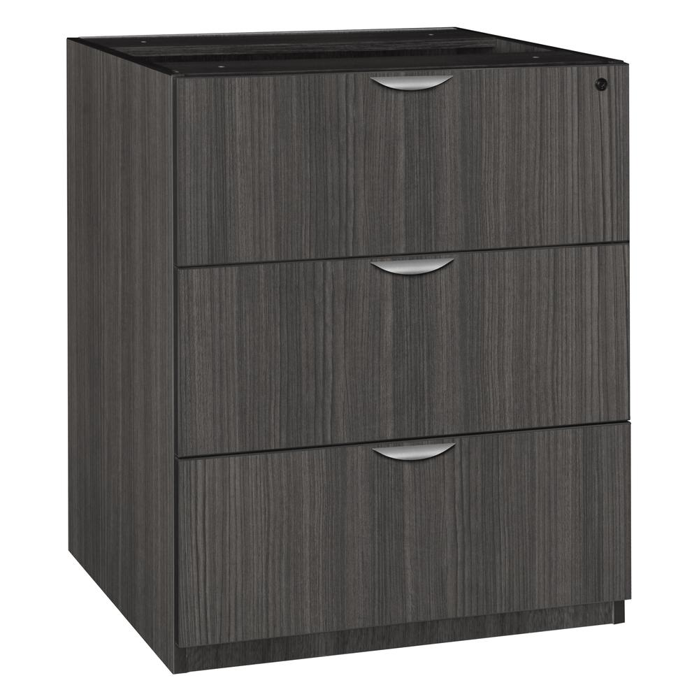 Legacy Stand Up Lateral File (w/o Top)- Ash Grey. Picture 1