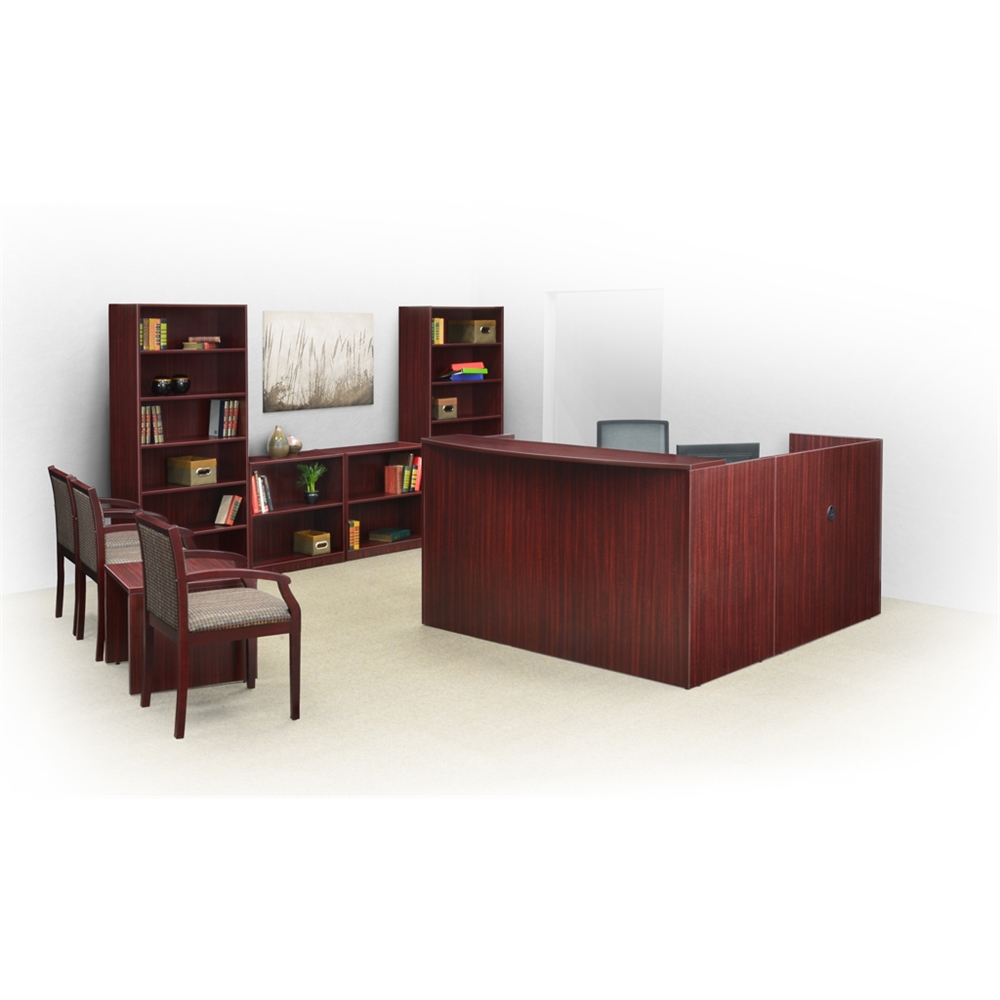 Legacy 30" High Bookcase- Mahogany. Picture 3