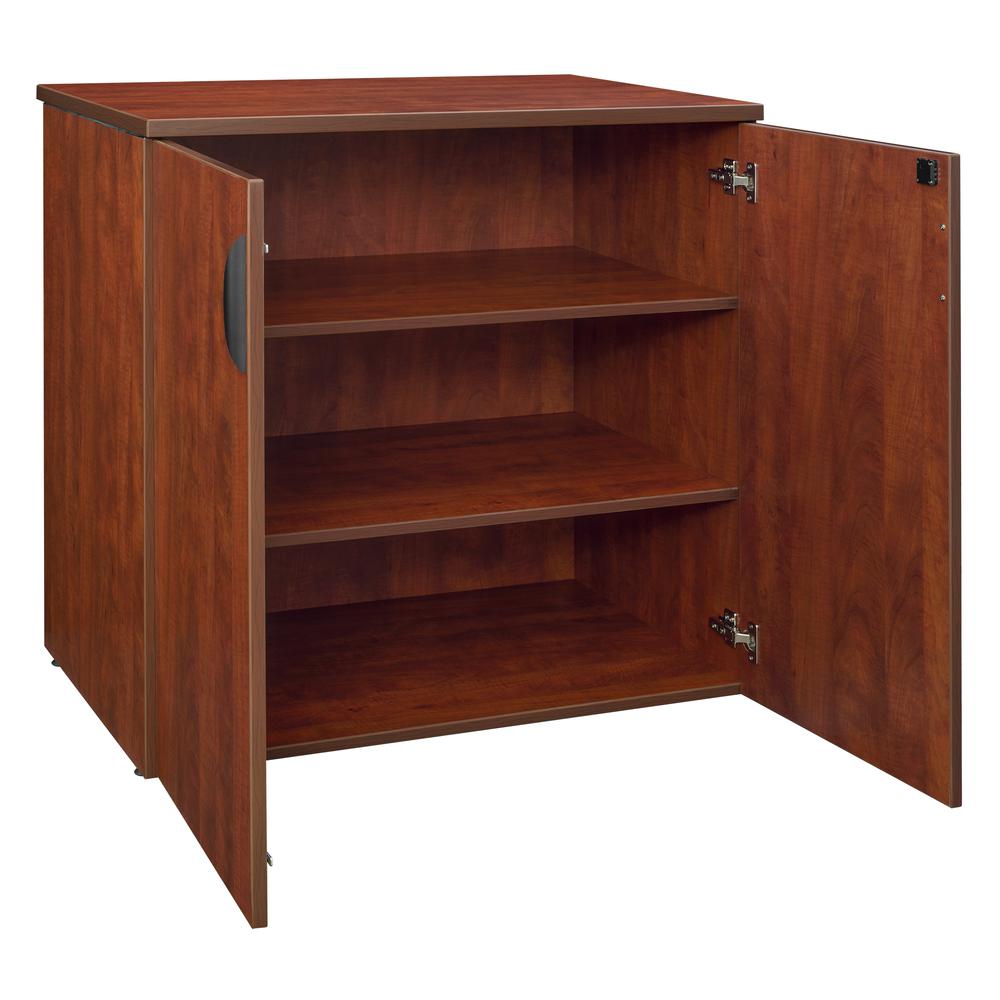 Legacy 35" Stackable Storage Cabinet- Cherry. Picture 4