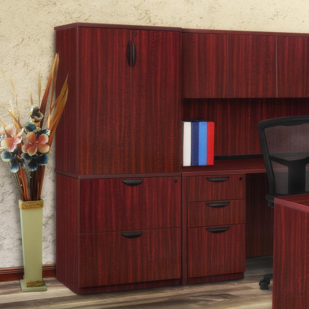 Legacy 35" Stackable Storage Cabinet- Mahogany. Picture 2