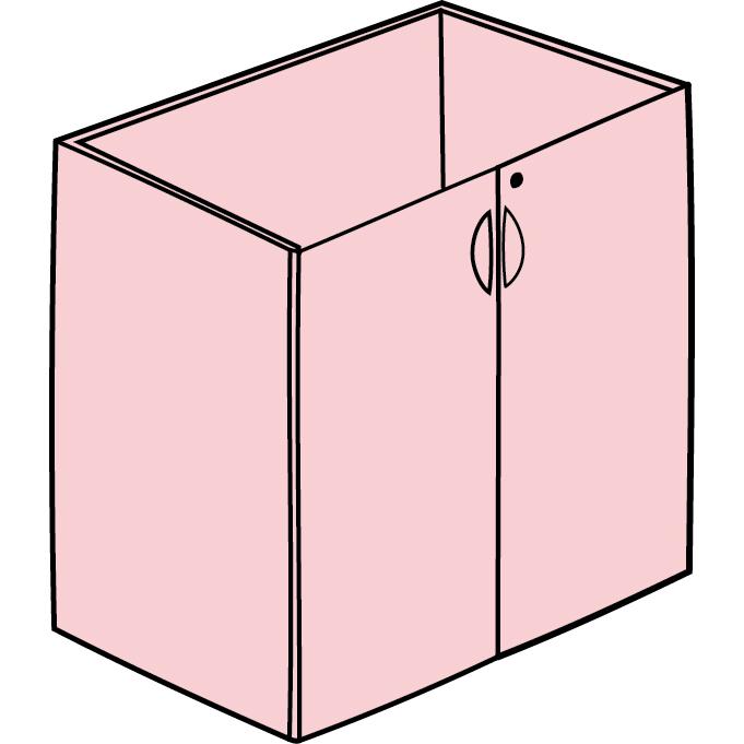 Legacy Stand Up Storage Cabinet (w/o Top)- Cherry. Picture 2