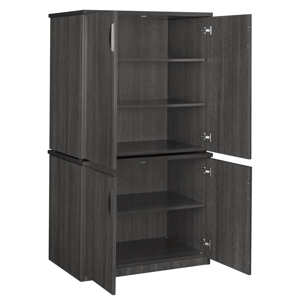 Legacy 29" Storage Cabinet with 35" Storage Cabinet- Ash Grey. Picture 3