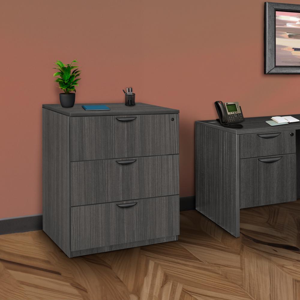 Legacy Stand Up Lateral File- Ash Grey. Picture 5