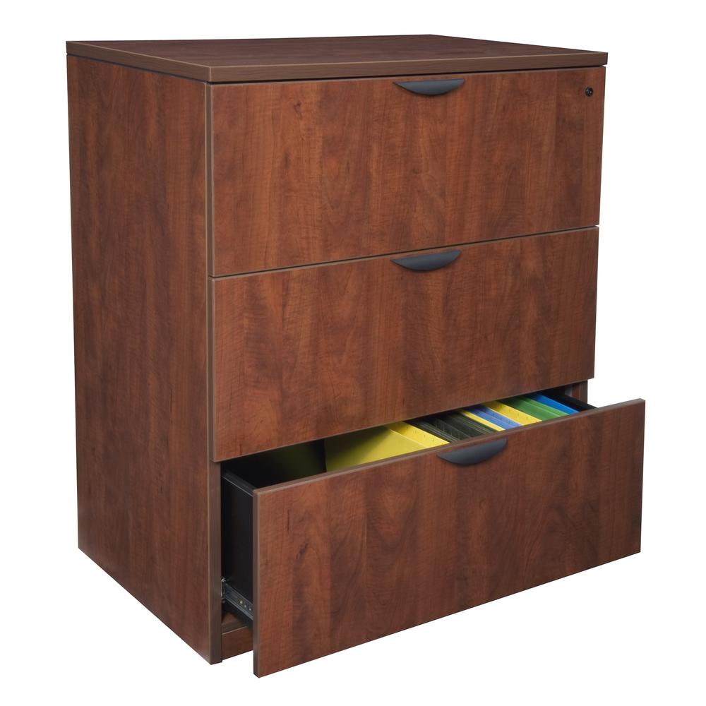 Legacy Stand Up Lateral File- Cherry. Picture 3