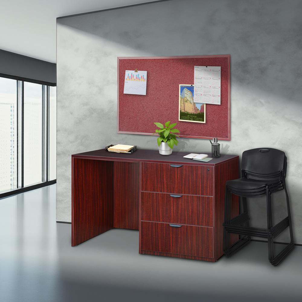 Legacy Stand Up Side to Side Lateral File/ Desk- Mahogany. Picture 4