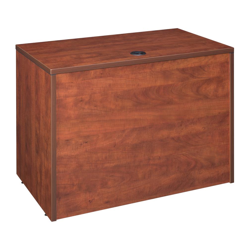 Legacy 42" Single Pedestal Desk- Cherry. Picture 2