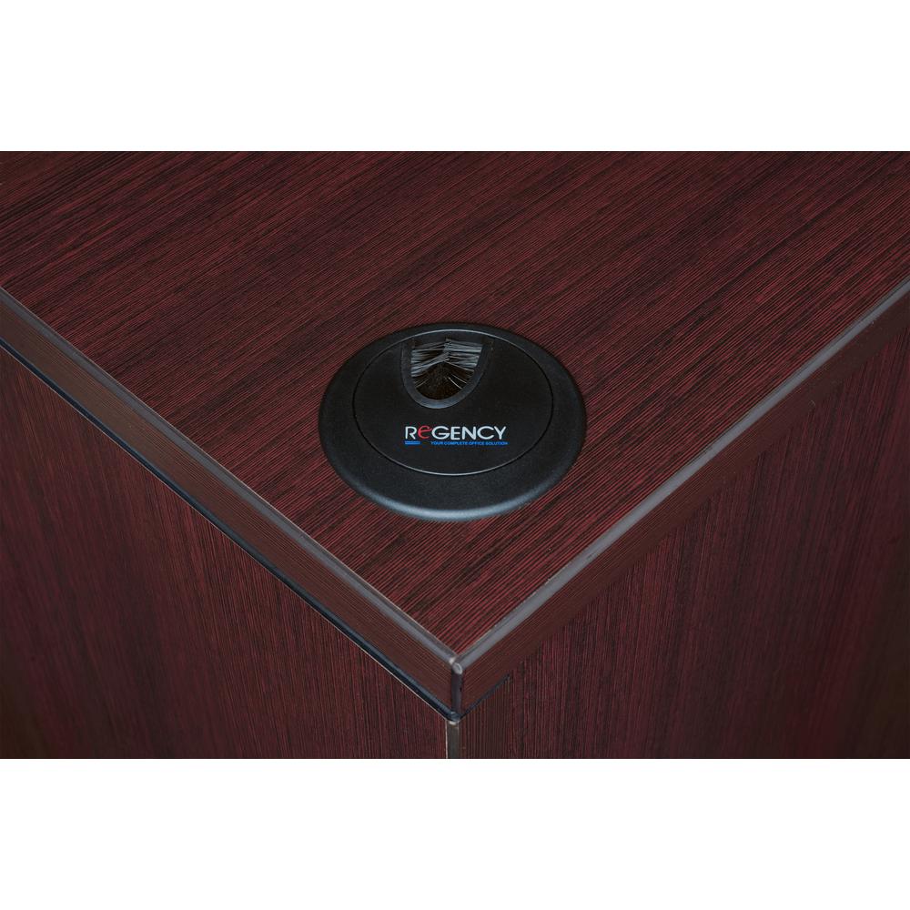 Legacy 71" Single Pedestal Desk- Mahogany. Picture 3