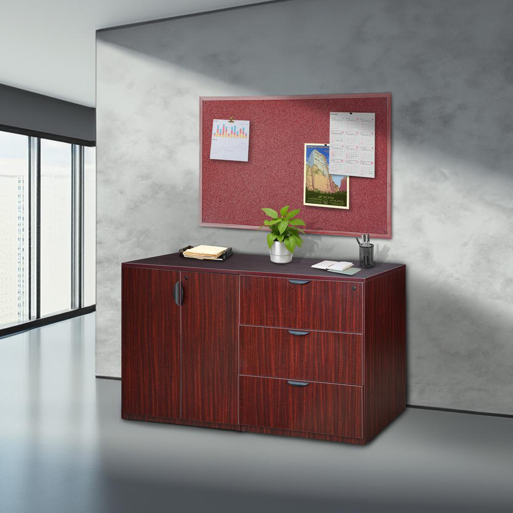 Legacy Stand Up Side to Side Storage Cabinet/ Lateral File- Mahogany. Picture 2