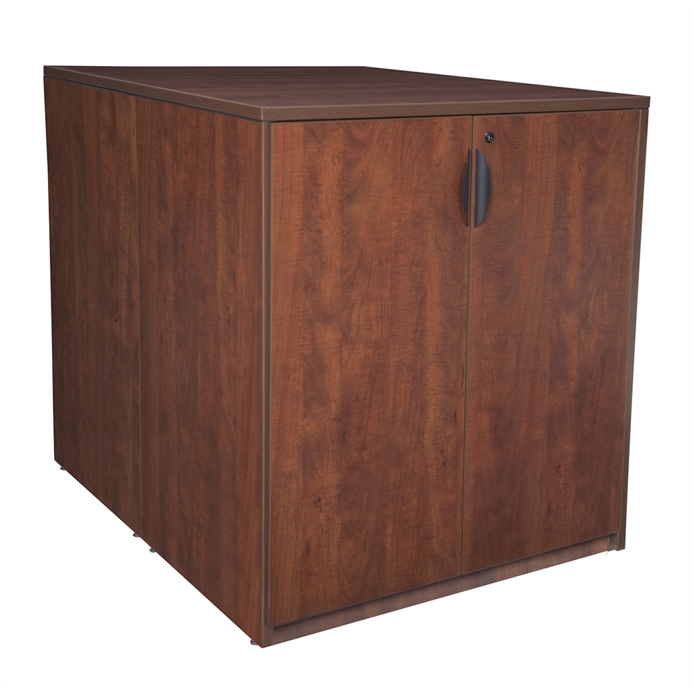 Legacy Stand Up Back to Back Storage Cabinet/ Lateral File- Cherry. Picture 1