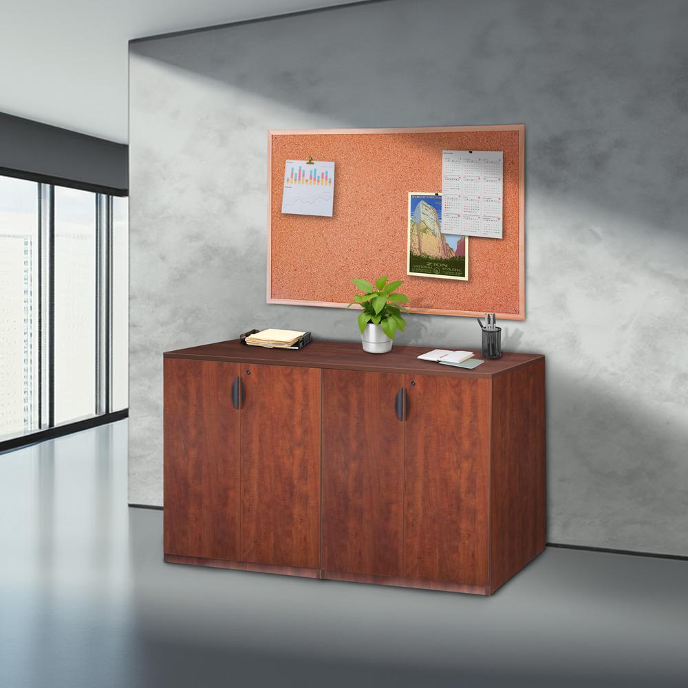 Legacy Stand Up Side to Side Storage Cabinet/ Storage Cabinet- Cherry. Picture 5