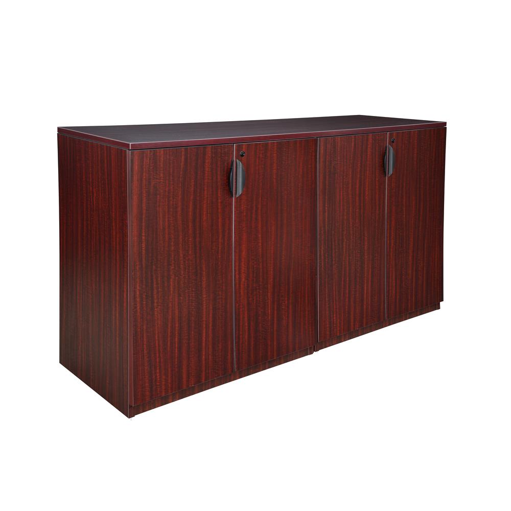 Legacy Stand Up Side to Side Storage Cabinet/ Storage Cabinet- Mahogany. Picture 1