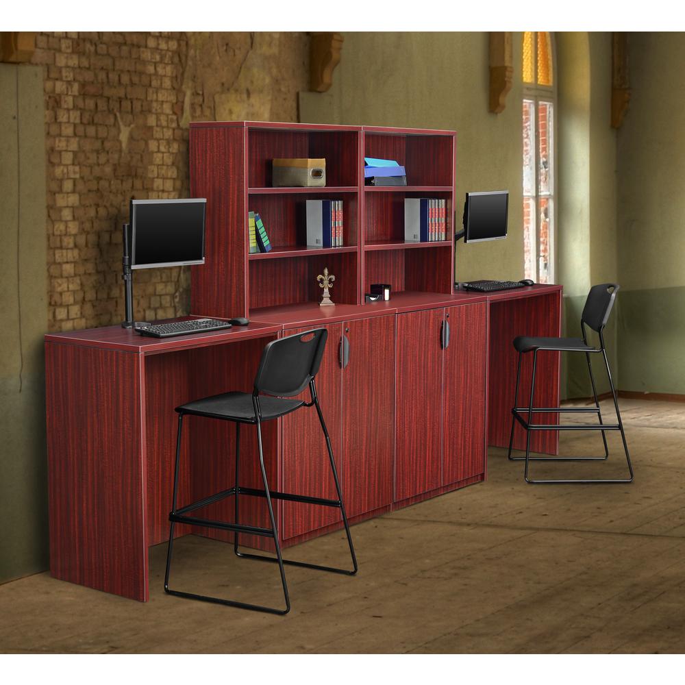 Legacy Stand Up Side to Side Storage Cabinet/ Storage Cabinet- Mahogany. Picture 3