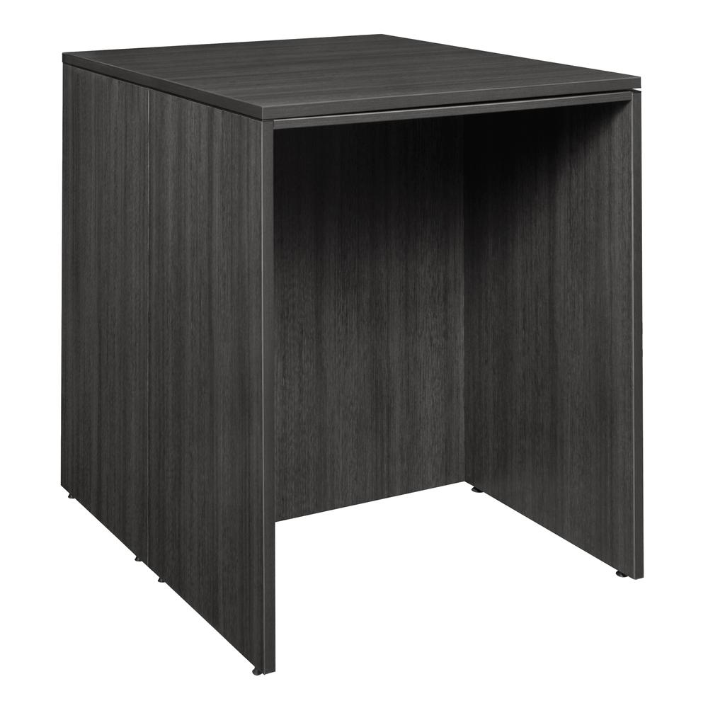 Legacy Stand Up Back to Back Desk/ Desk- Ash Grey. Picture 1