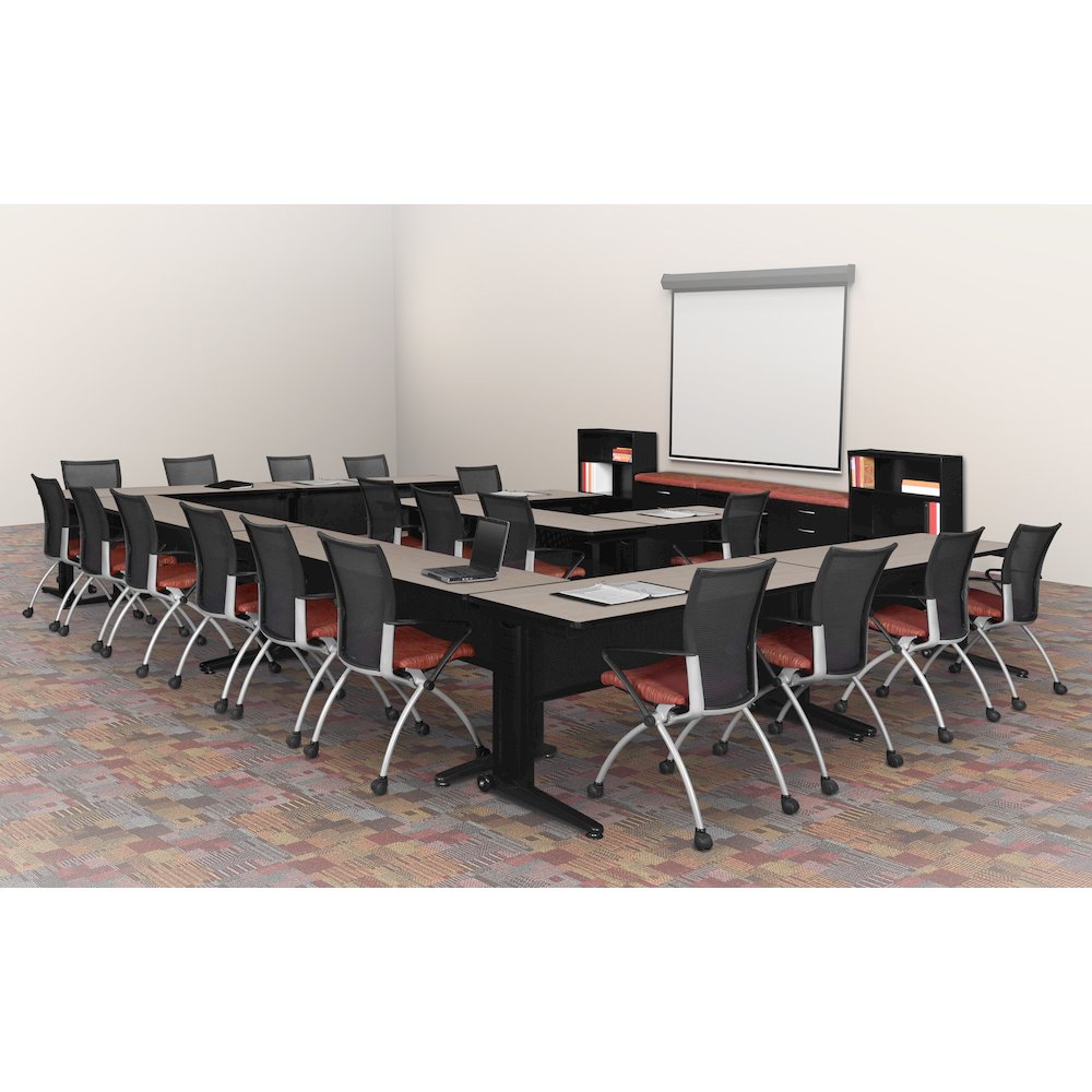 42 x 24 in. Seminar Training Table- Maple. Picture 6