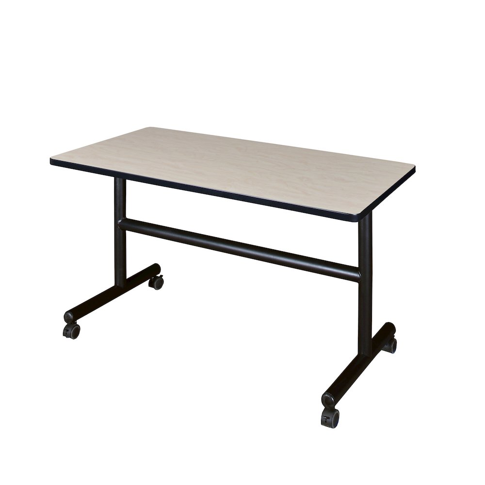 48 x 30 in. Flip-Top Training Nesting Table- Maple. Picture 1