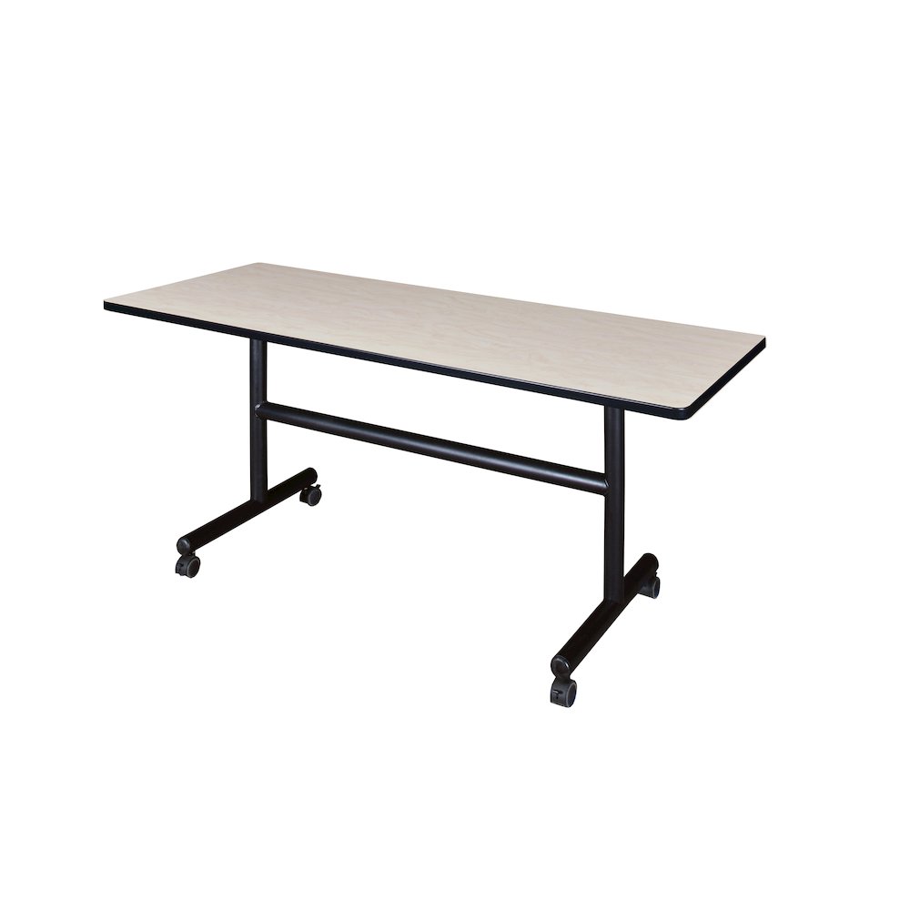 60 x 24 in. Flip-Top Training Nesting Table- Maple. Picture 1