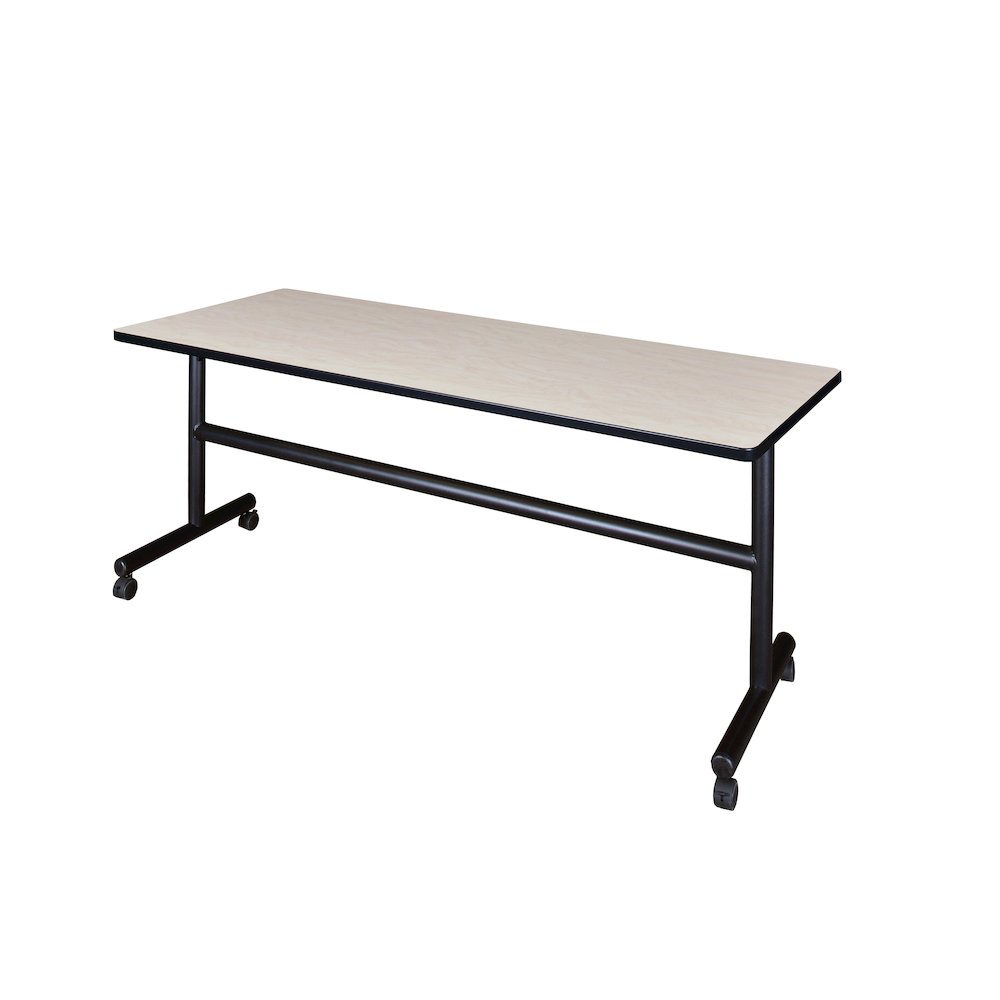 72 x 24 in. Flip-Top Training Nesting Table- Maple. Picture 1