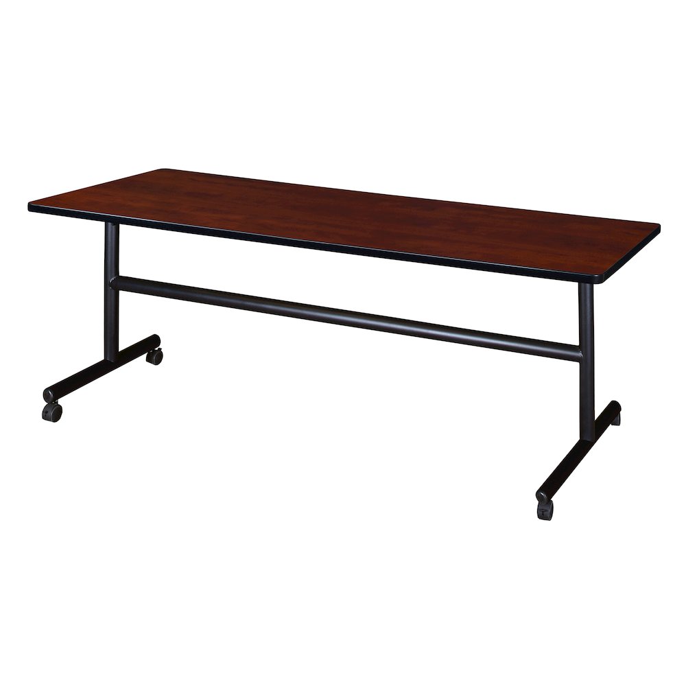 72 x 30 in. Flip-Top Training Nesting Table- Cherry. Picture 1
