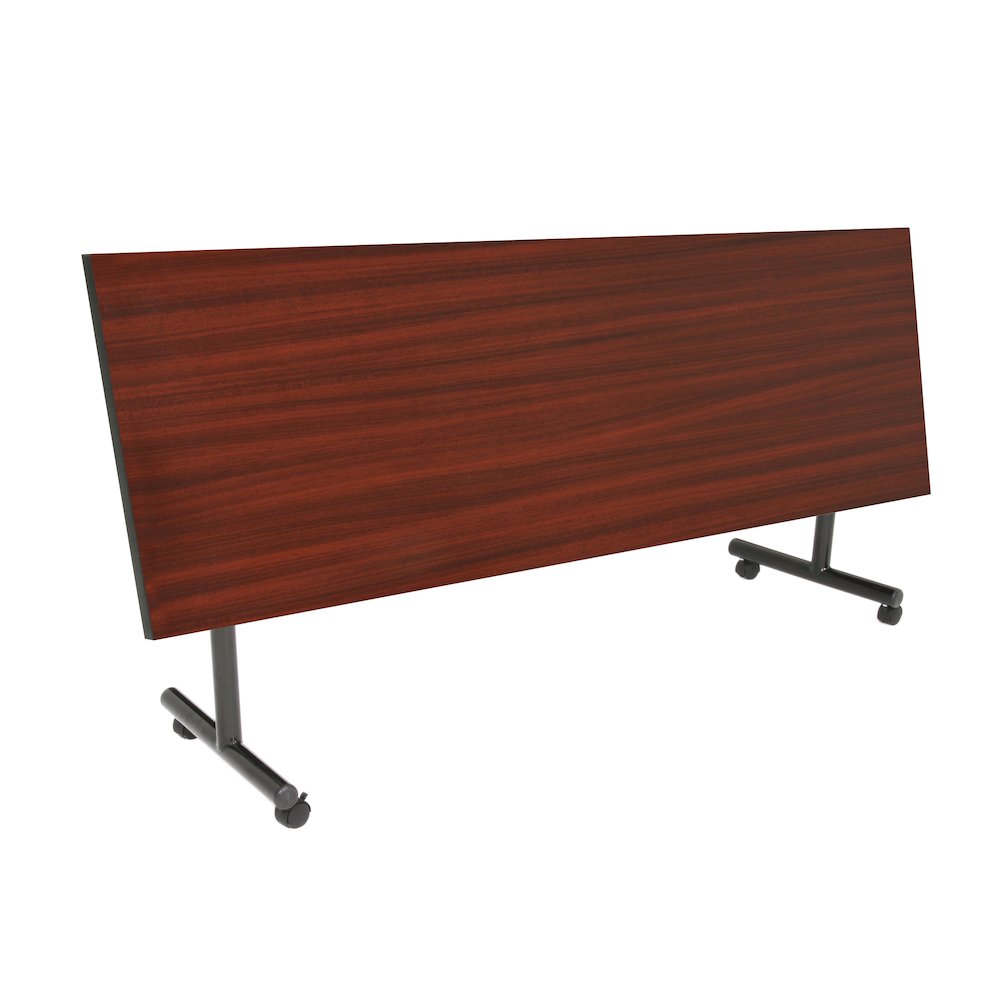 84 x 24 in. Flip-Top Training Nesting Table- Mahogany. Picture 2