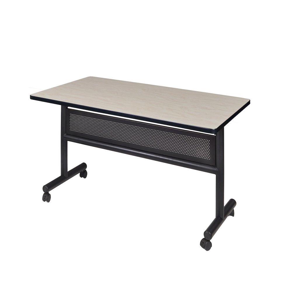 48 x 30 in. Flip-Top Training Nesting Table with Modesty Panel- Maple. Picture 1
