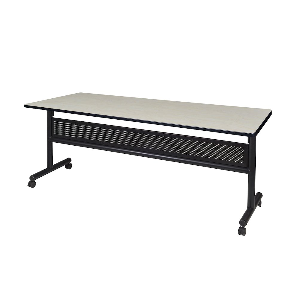 72 x 24 in. Flip-Top Training Nesting Table with Modesty Panel- Maple. Picture 1