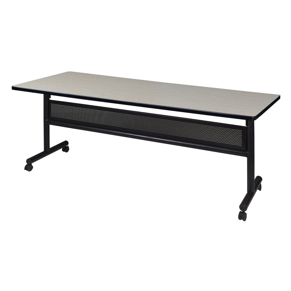 72 x 30 in. Flip-Top Training Nesting Table with Modesty Panel- Maple. Picture 1