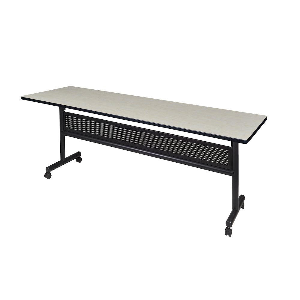 84 x 24 in. Flip-Top Training Nesting Table with Modesty Panel- Maple. Picture 1
