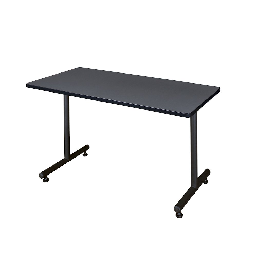 42 x 24 in. Steel T-Base Training Seminar Table- Grey. Picture 1