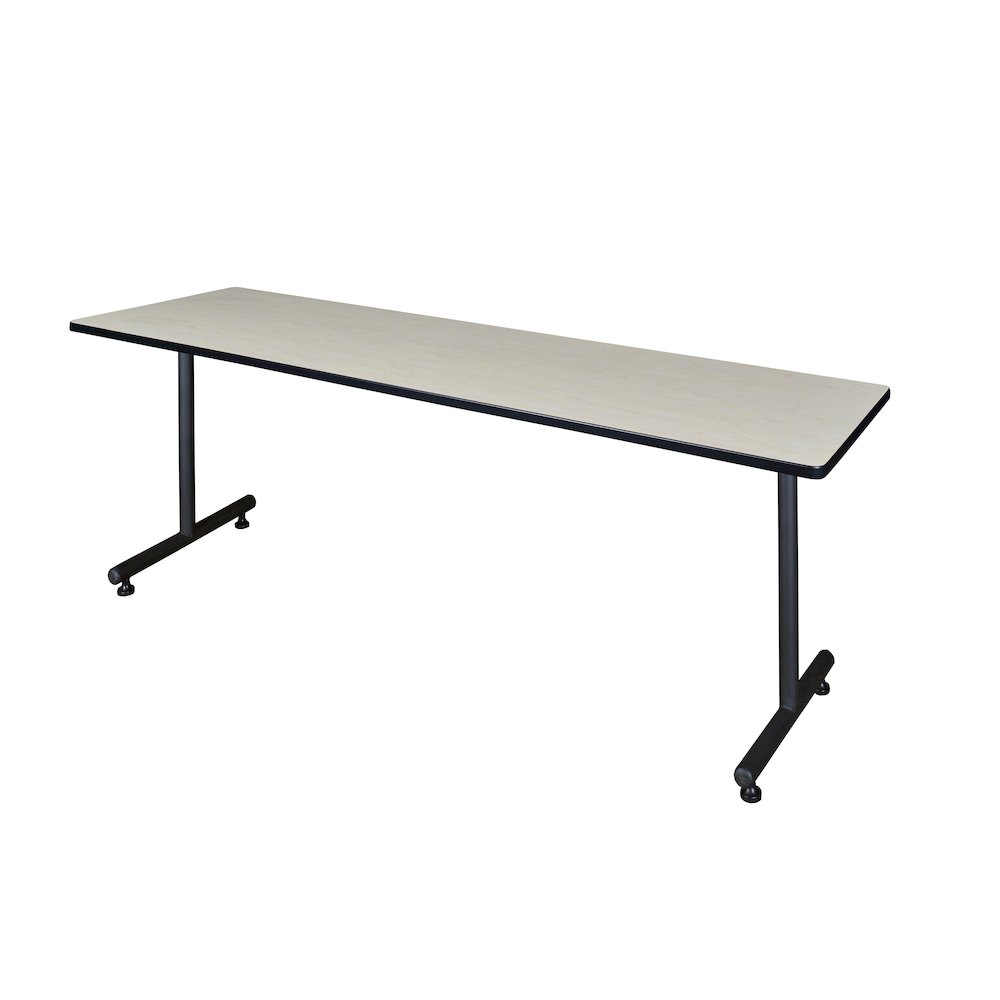 84 x 24 in. Steel T-Base Training Seminar Table- Maple. Picture 1