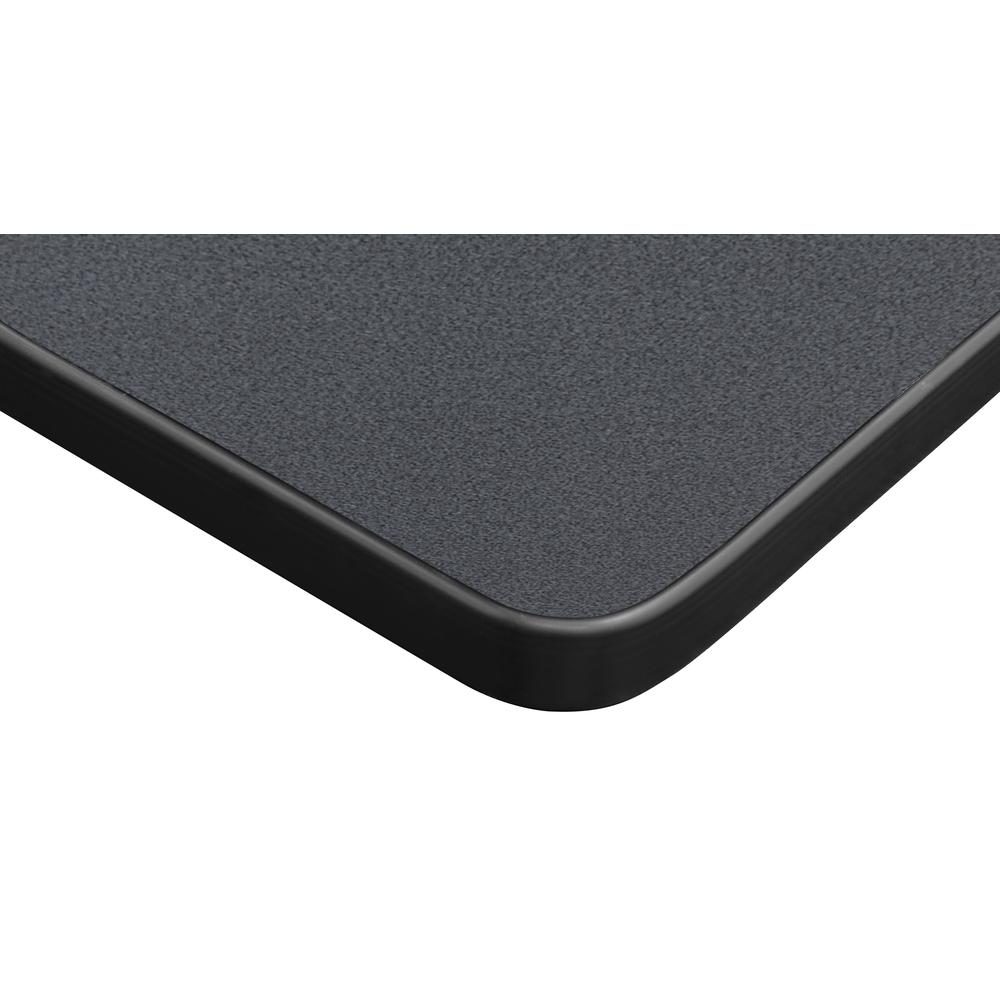 Kee 60" L-Desk with 42" Return, Grey/Black. Picture 3