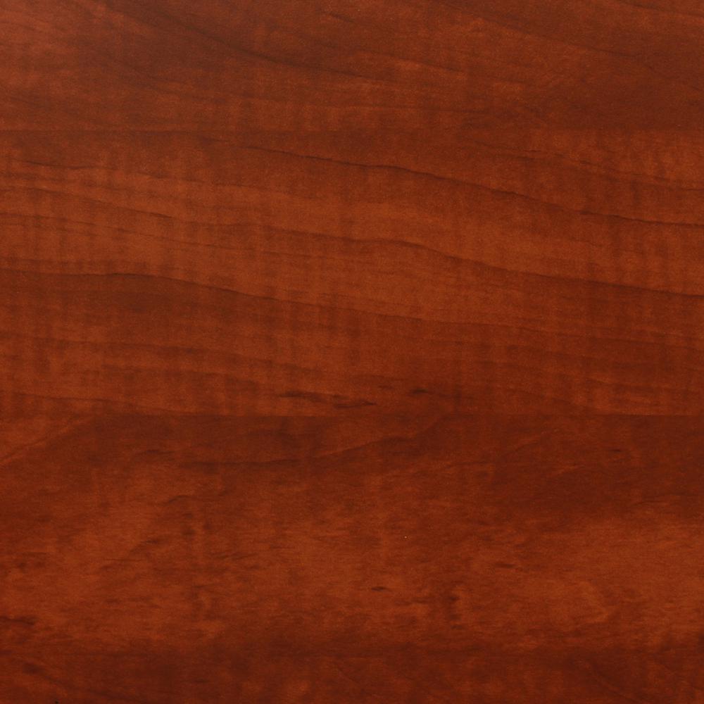 Kee 72" L-Desk with 42" Return, Cherry/Chrome. Picture 2