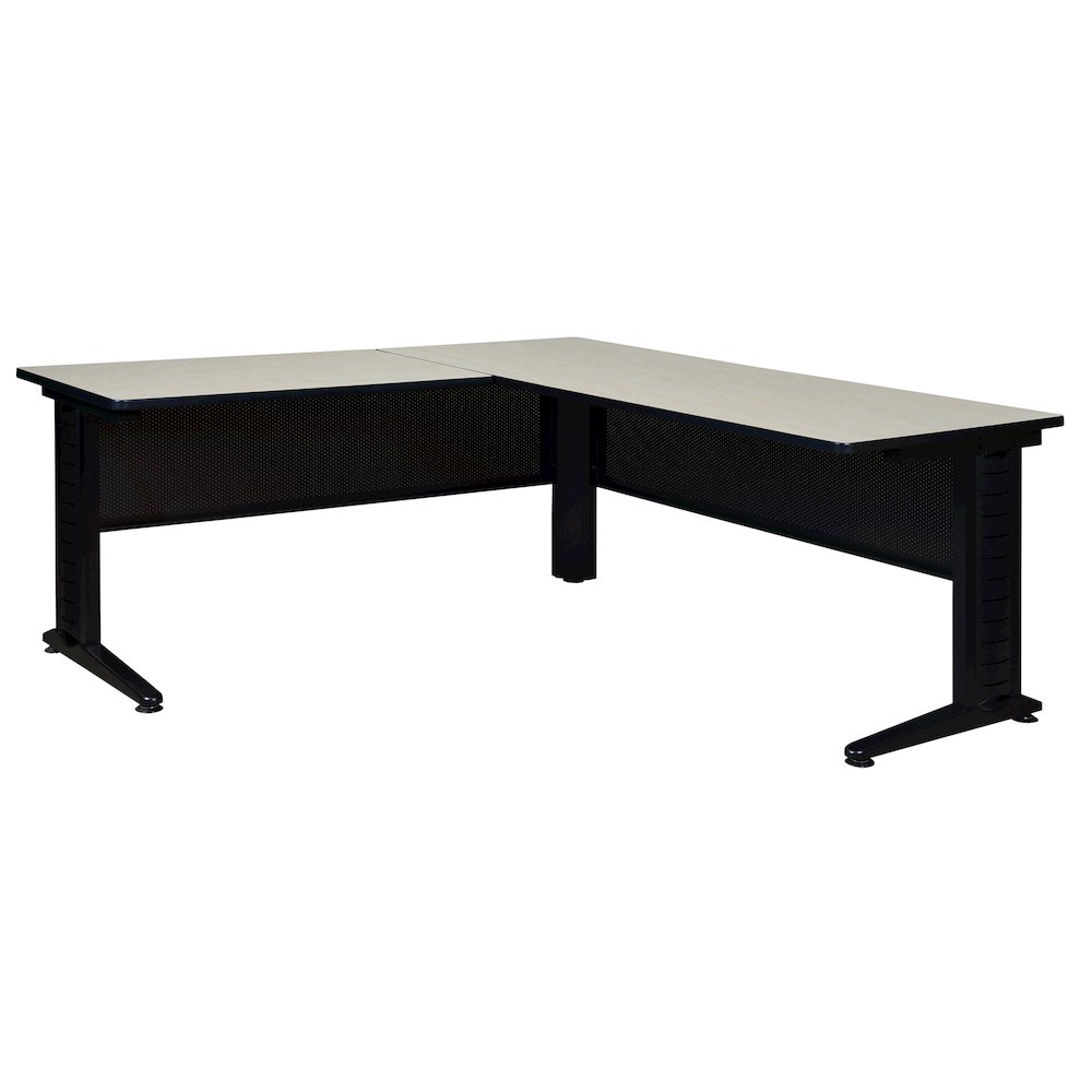 66 x 72 in. L Shape Desk Shell- Maple. Picture 1
