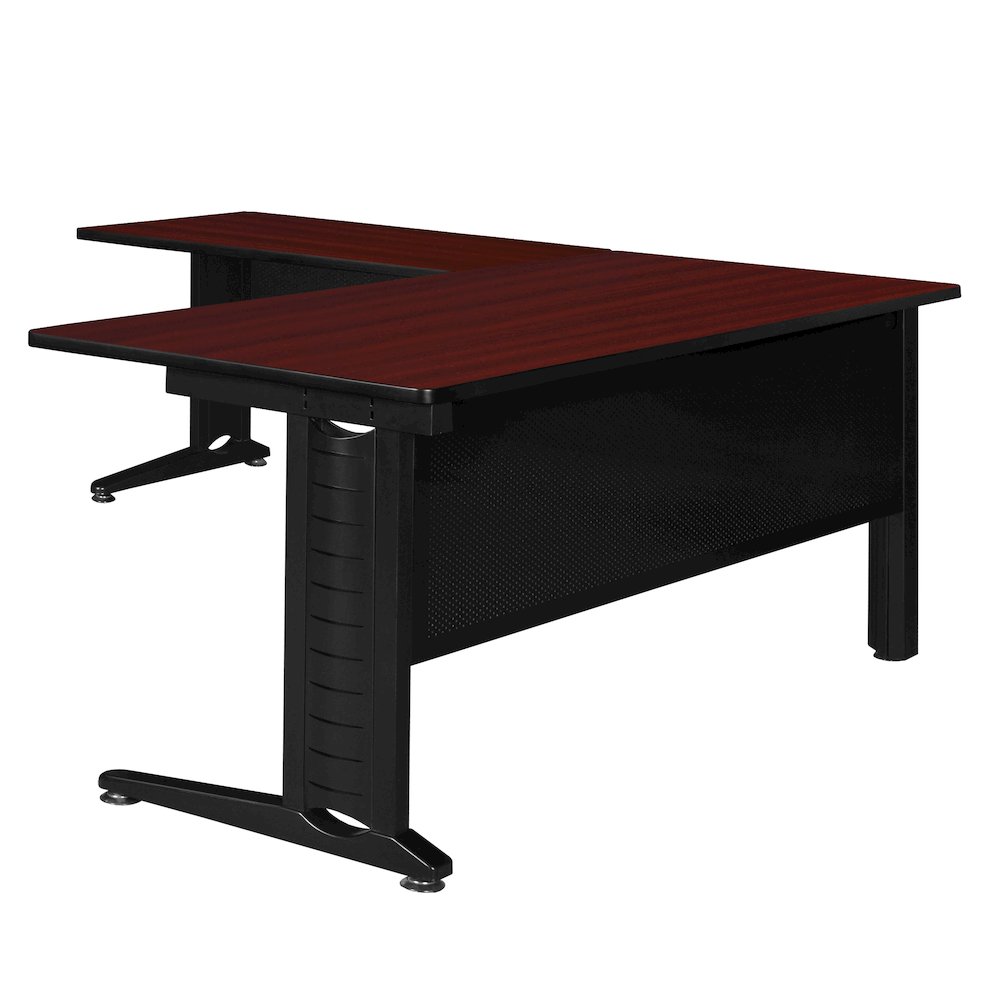 72 x 72 in. L Shape Desk Shell- Mahogany. Picture 2