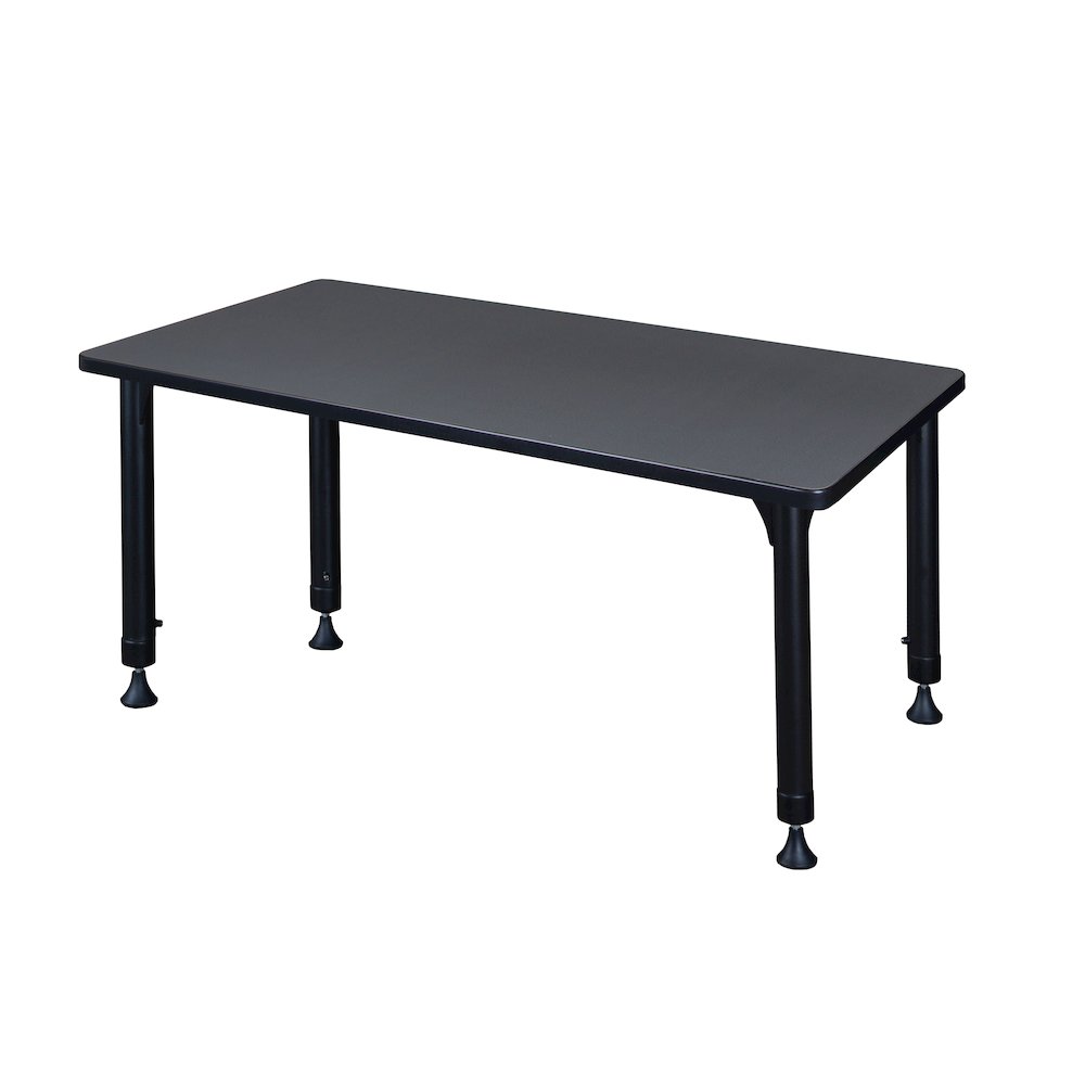 42 x 24 in. Height Adjustable Classroom Activity Table- Grey. Picture 2