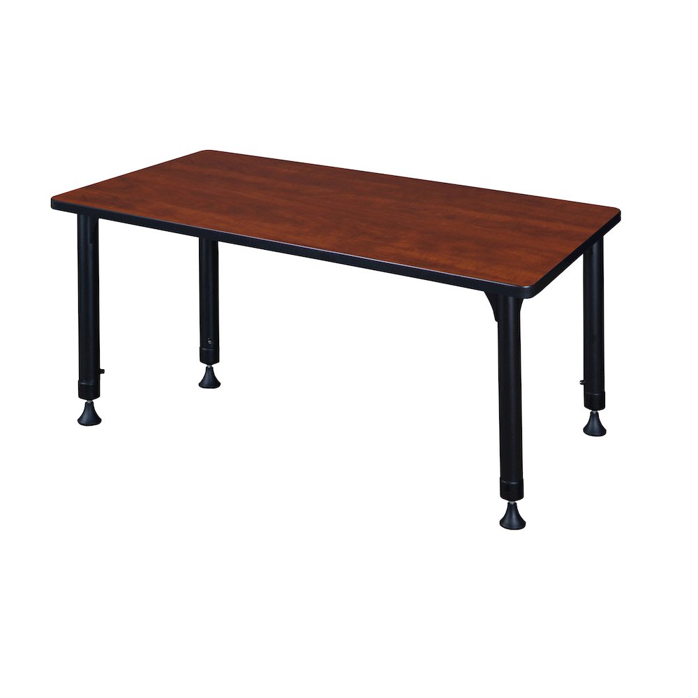 48 x 24 in. Height Adjustable Classroom Activity Table- Cherry. Picture 2