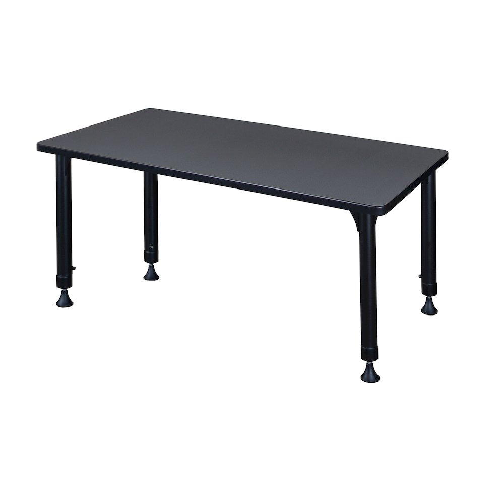 48 x 24 in. Height Adjustable Classroom Activity Table- Grey. Picture 2