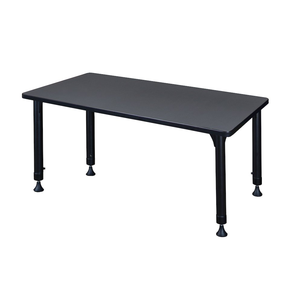 48 x 30 in. Height Adjustable Classroom Activity Table- Grey. Picture 2