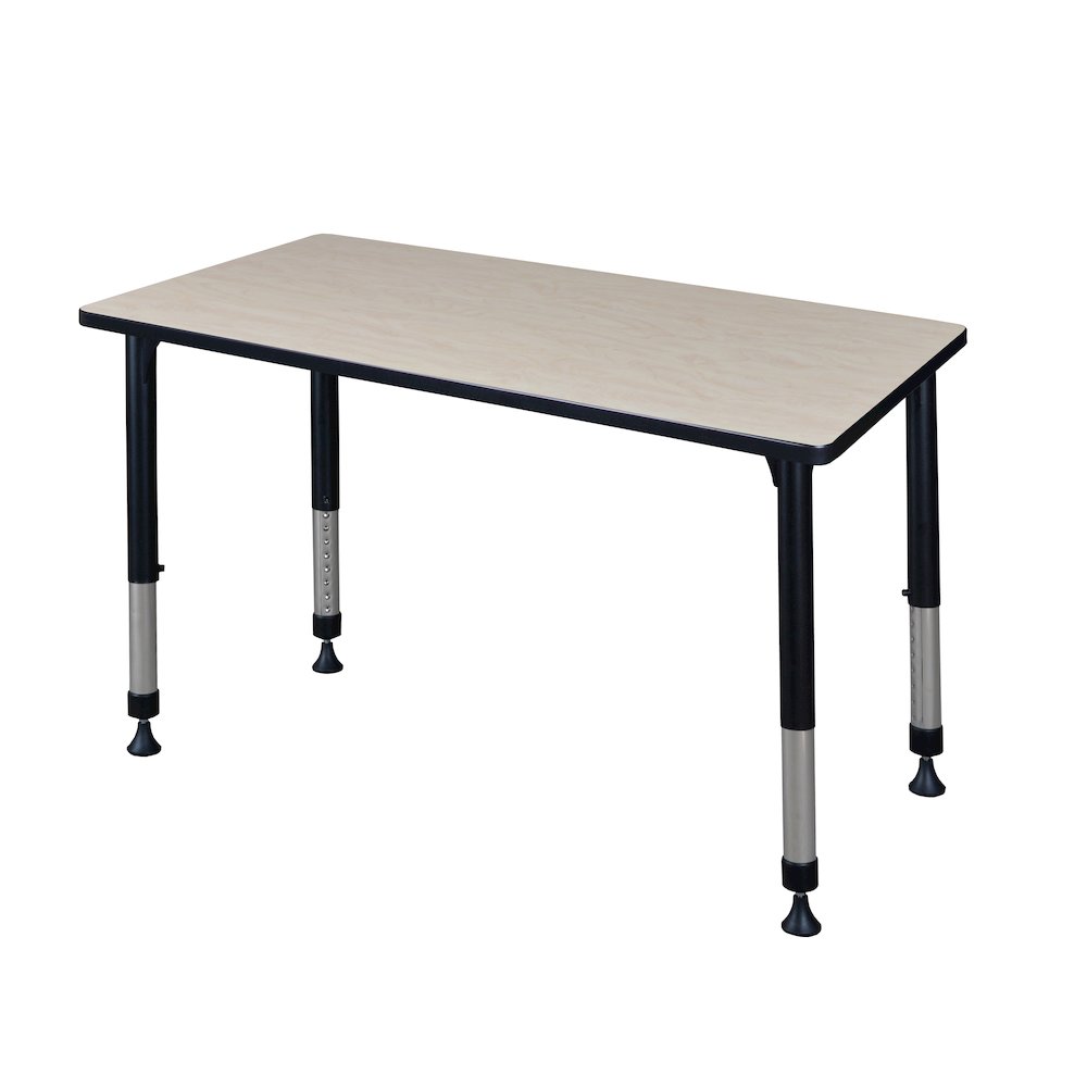48 x 30 in. Height Adjustable Classroom Activity Table- Maple. Picture 1