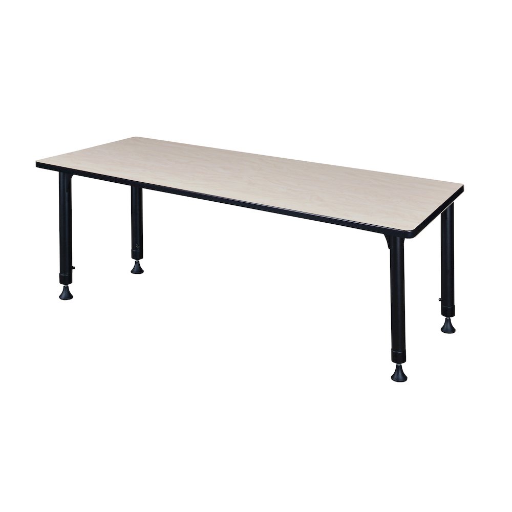 66 x 24 in. Height Adjustable Classroom Activity Table- Maple. Picture 2