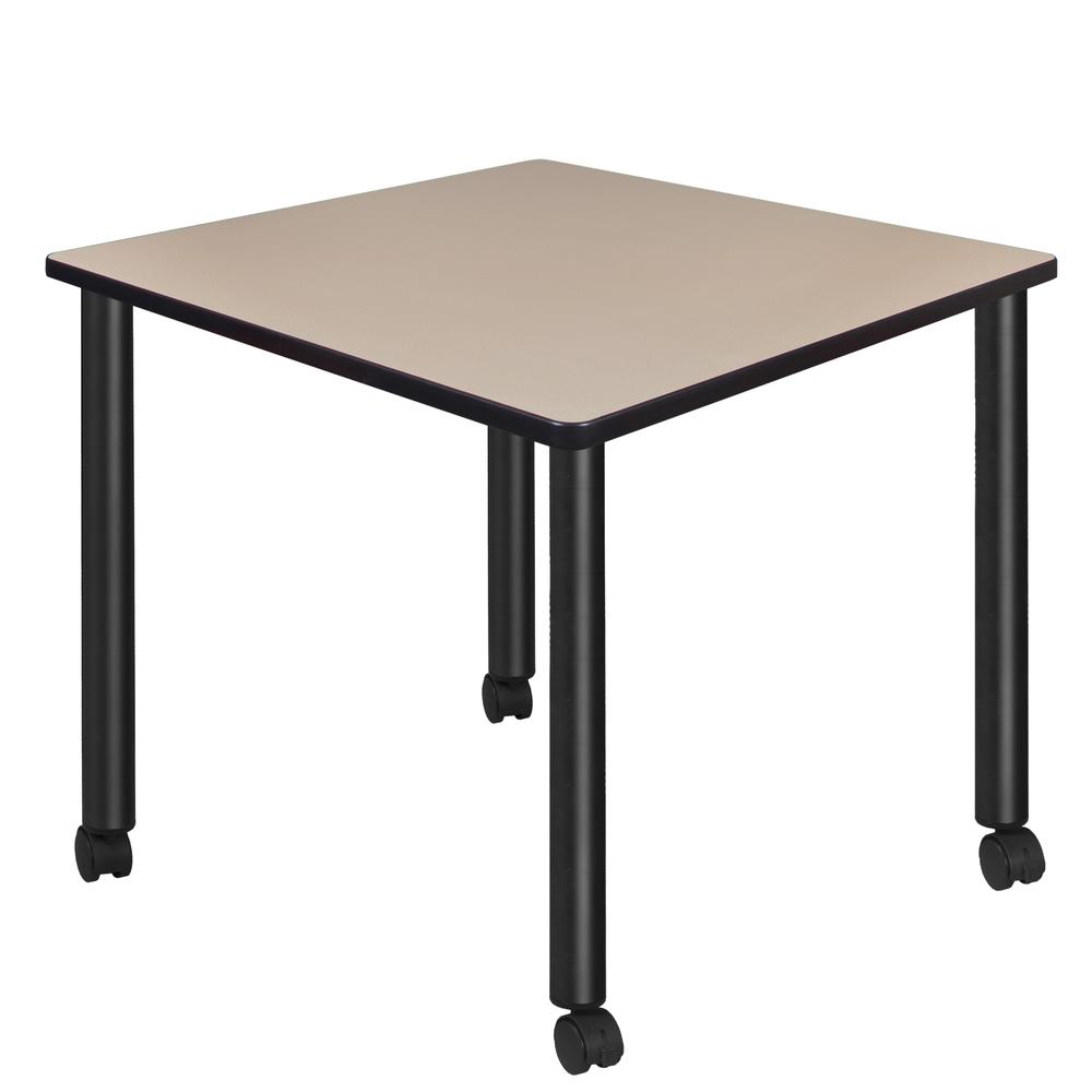 Kee Post Table Leg with Casters (Set of 4)- Black. Picture 3