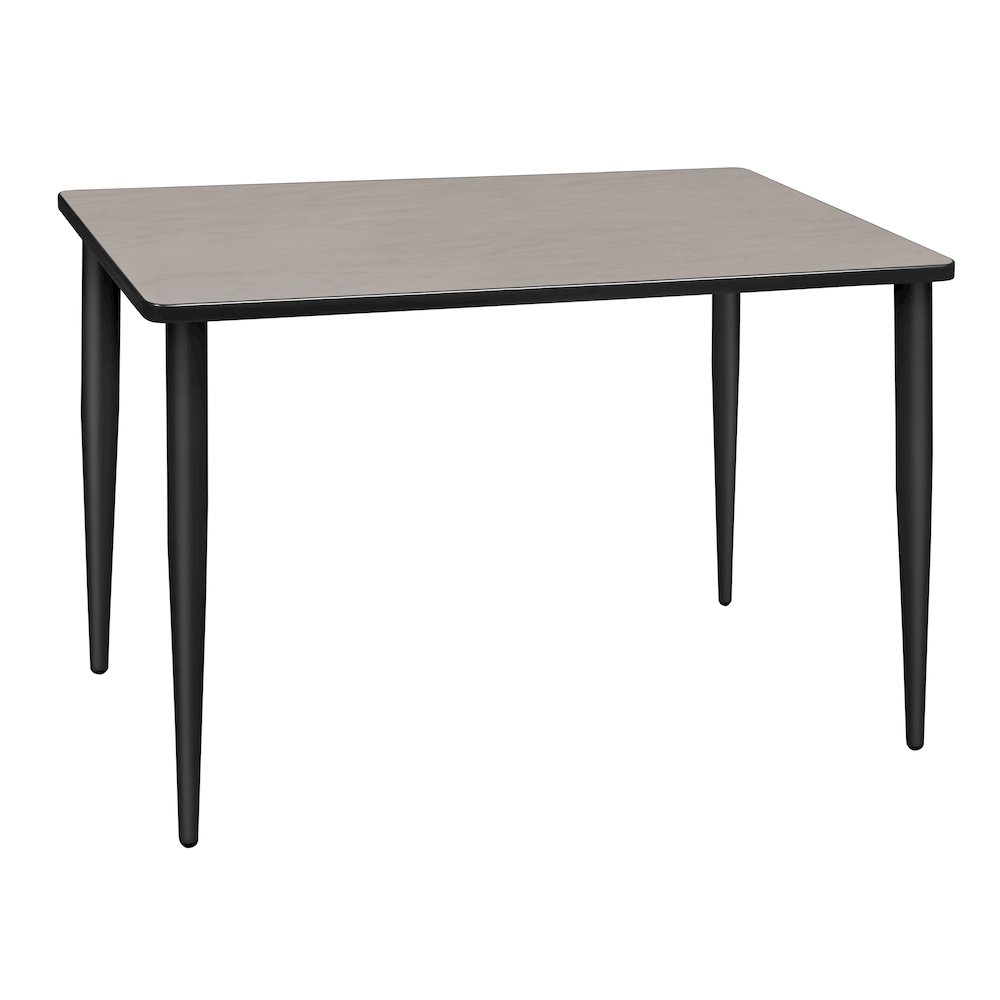 42 x 24 in. Training Seminar Table- Maple Top, Black Tapered Legs. Picture 1