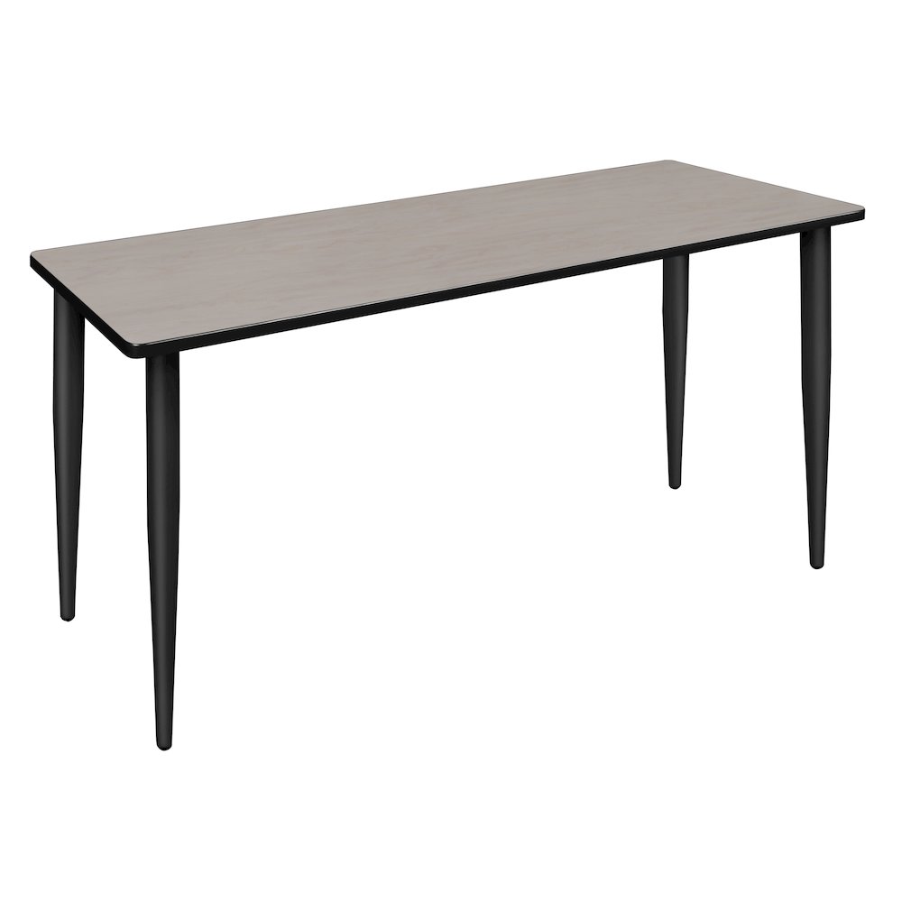 60 x 24 in. Training Seminar Table- Maple Top, Black Tapered Legs. Picture 1