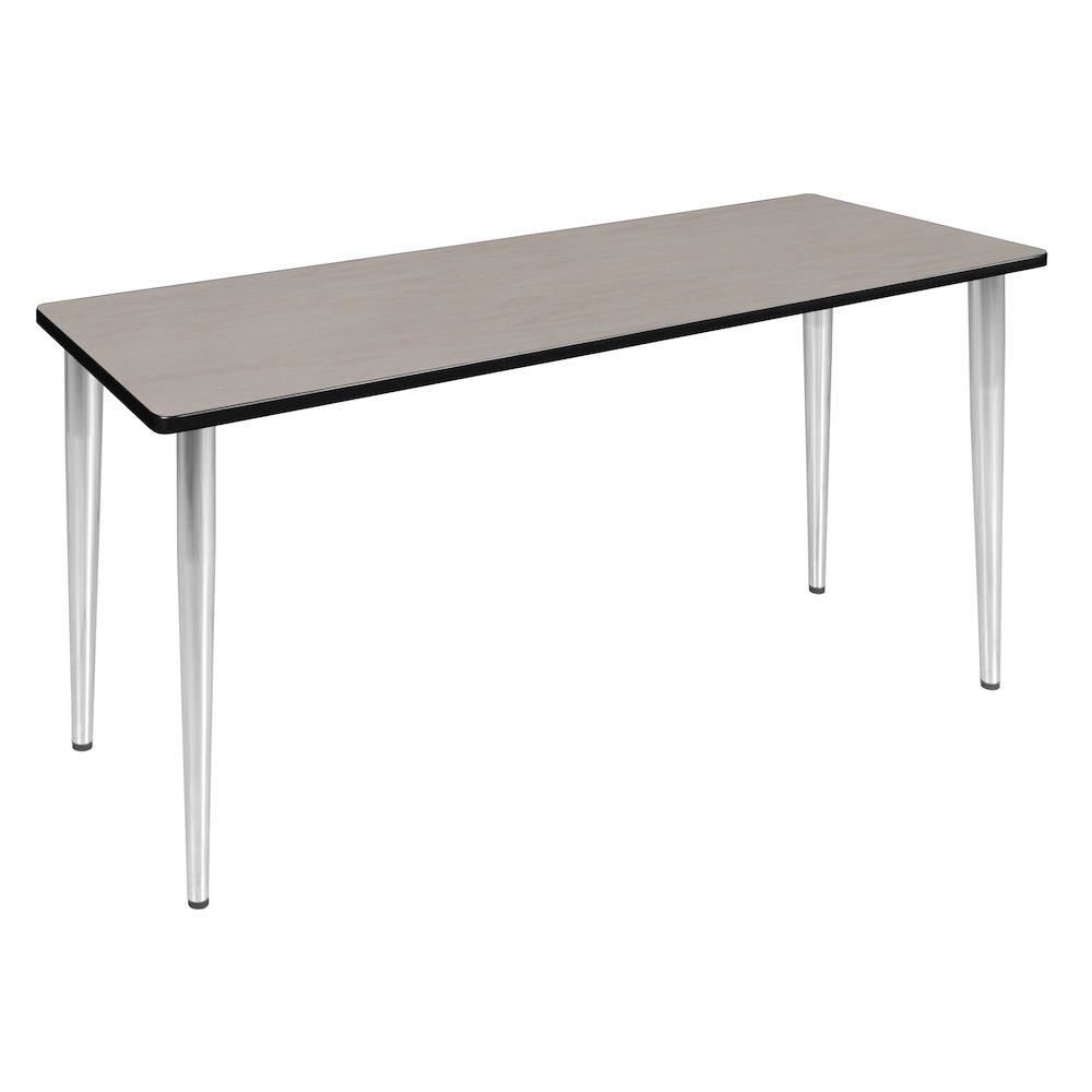 66 x 24 in. Training Seminar Table- Maple Top, Chrome Tapered Legs. Picture 1