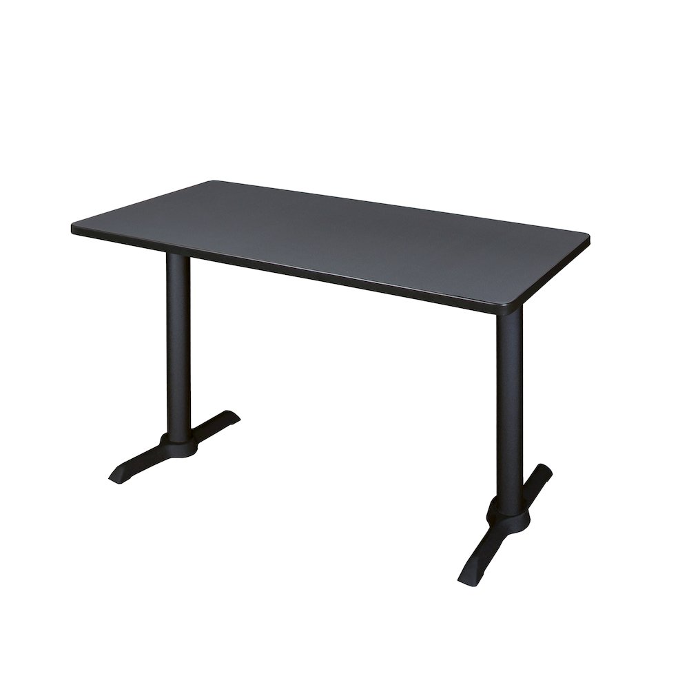 48 x 24 in. Steel T-Base Training Seminar Table- Grey. Picture 1